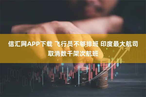 信汇网APP下载 飞行员不够排班 印度最大航司取消数千架次航班